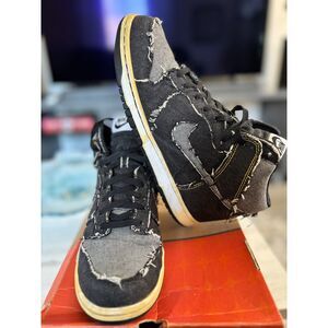 Nike Vintage Dunk High Denim Sneakers Men's Size 9.5 ~ 312423-001